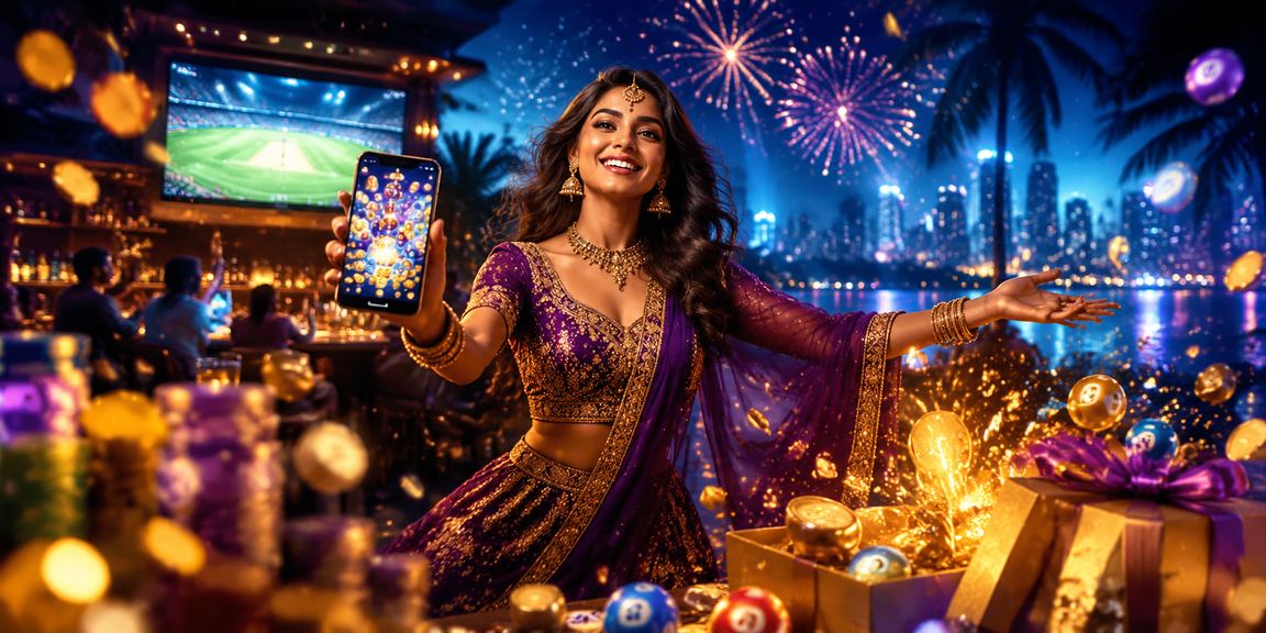 Indian cricket betting with blue and gold theme