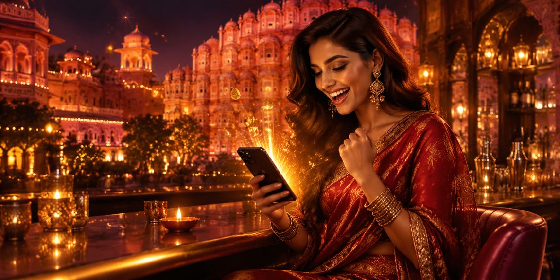 IPL promotions with Diwali festival theme on mobile devices